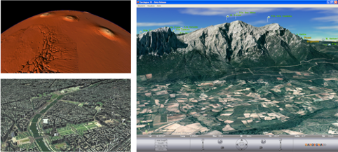 Introduction of novel methods for the scalable visualization of geospatial data