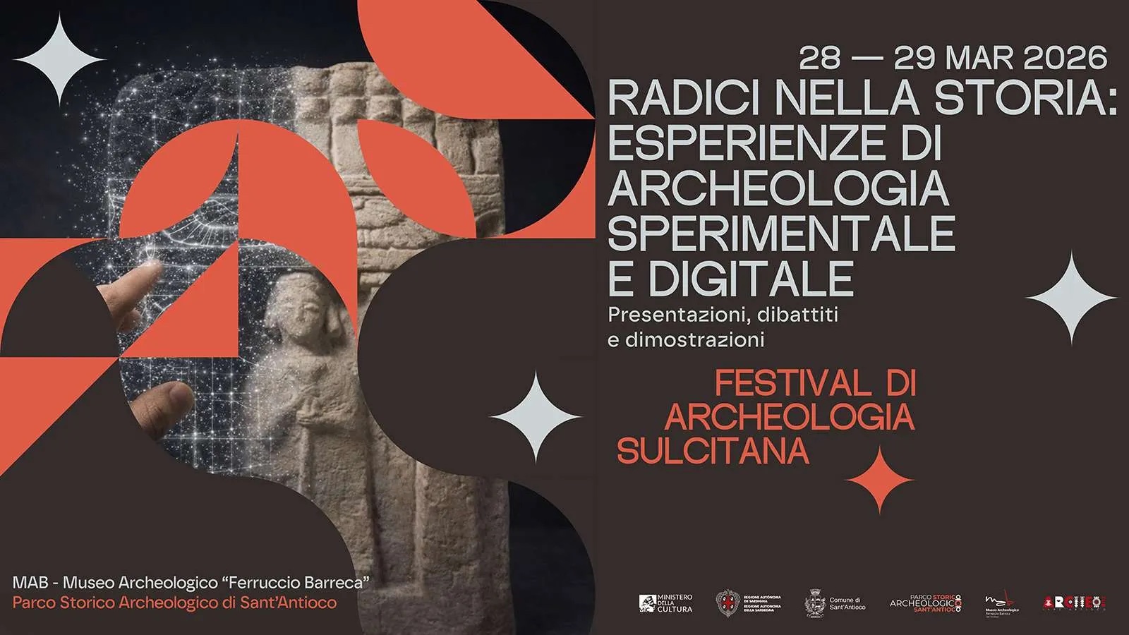 locandina evento RADICI NELLA STORIA: ESPERIENZE DI ARCHEOLOGIA SPERIMENTALE E DIGITALE