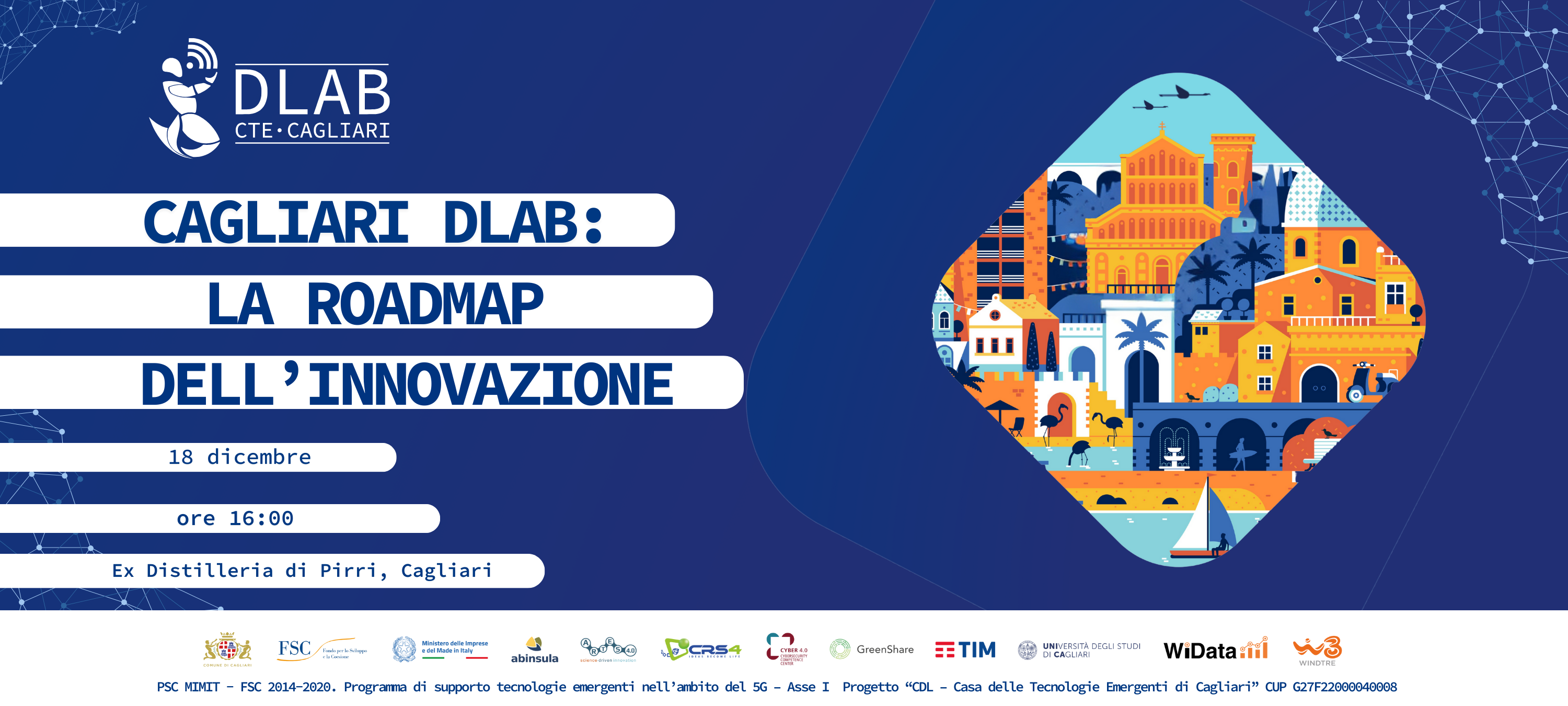 Locandina Cagliari DLAB la roadmap dell'innovazione